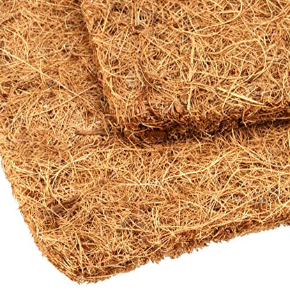 15 Pack 12 x 12 Inch Coconut Fiber Nesting Box Liners, Thickened Chicken Nesting Pads, Chicken Coop Bedding Mats Bulk, Poultry Supplies for Hen Laying Eggs (Brown)