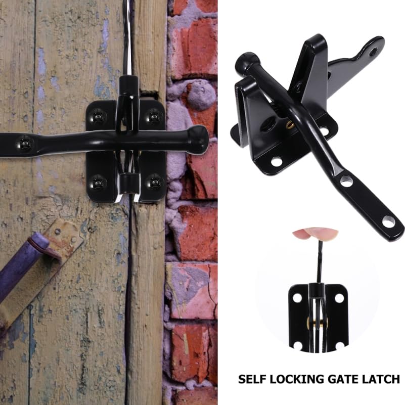 Heavy Duty Pin Lock Door Buckle Gate Latch for Metal and Wooden Gates with Safety for Pets and Babies Easy Installation Outdoor Gate Hardware