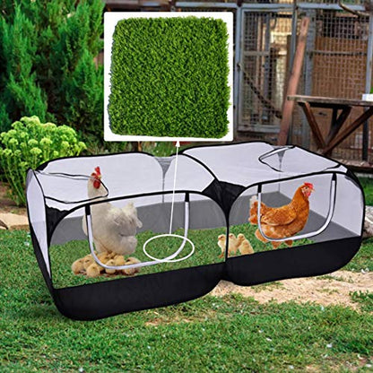 Hamiledyi Chicken Nesting Box Pads, 6 Pcs Artificial Grass Rug Carpet Synthetic Turf Mat Nest Box Bedding for Chicken Coop Pet Garden Lawn Indoor Outdoor 12"x12" - size: 6 Pcs Green