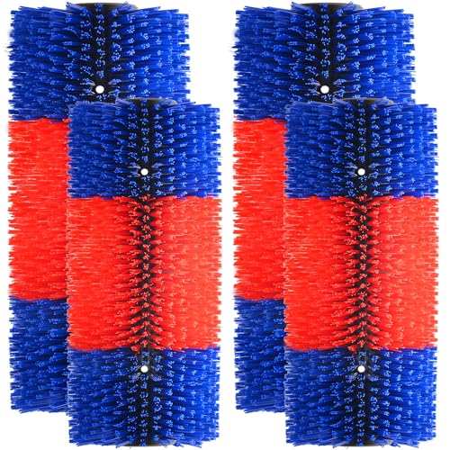 4PCS Livestock Scratch Brushes - Livestock Anti-itch Tool, Horse Brushes, Relieve Back Itching in Livestock, Appropriate for Horse, Cattle, Pig, Sheep(Red) - color: Red, size: 4PCS