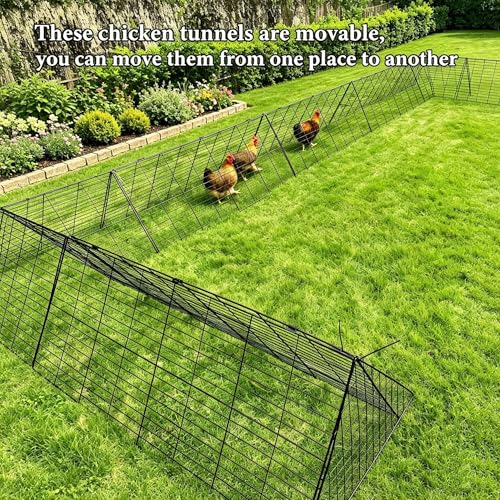 Heavy Duty Chicken Run Tunnel for Yard & Outside, Foldable & Expandable Chicken Tunnel, Portable Predator-Proof Poultry Playpen for Chickens, Rabbits & Ducks - size: Coop 1