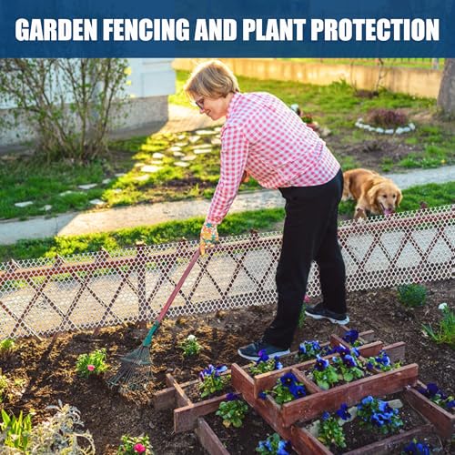Heavy-Duty 16 inx16.4 ft White Plastic Chicken Wire Mesh, 300GSM Garden Fence with 30 Zip Ties - Flexible Poultry Netting for Balcony Barrier & DIY Crafts - color: 16ft White