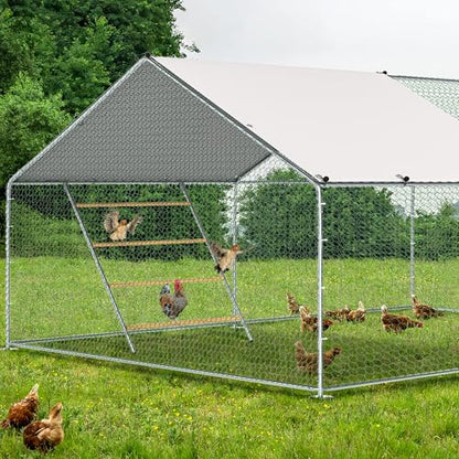 YUMEKA 55" Large Chicken Roosting Bars for Coop, Sturdy Metal Chicken Perch Ladder, Wood Roosting Stand for Hens & Roosters, Chicken Run Accessories & Toys for Backyard Poultry