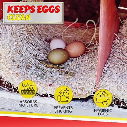 Chicken Nesting Pads with Aromatic Nest Herbs | Natural Excelsior Aspen Fiber Poultry Bedding | 13 x 13 Inches | Pack of 10 - style: With Aromatic Herbs