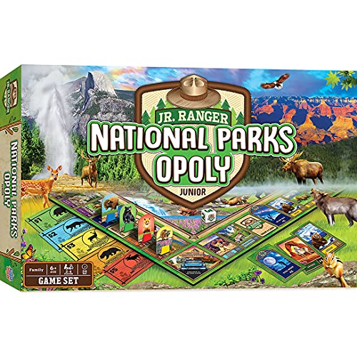 MasterPieces National Parks Opoly Jr. Board Game, 13.5 inches tall - style: National Parks