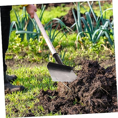 Multi-Functional Poultry Dung Shovel for Farm Use Heavy-Duty Metal Excrement Cleaner Long Handle for Chicken Duck and Pig Farms