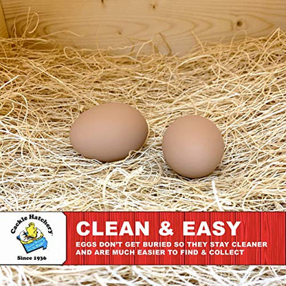 Cackle Hatchery Laying Hen Nest Box Pads Made in USA from Sustainable Aspen Exceslior - 13x13 Nesting Box Liners (6-Pack) - size: 6-Pack