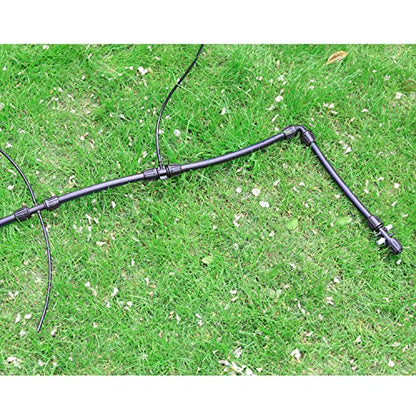 40 Pcs Barbed Tee 1/2 Inch to 1/4 Inch Drip Irrigation Fittings Kit for (1/2'' ID x 0.60''-0.63'' OD) 16mm Irrigation Tubing Anti-Drop Barbed Connectors 8 Tee,8 Four-way,4 Six- way,20 End Caps - size: 40 Pcs Irrigation Fittings Kit