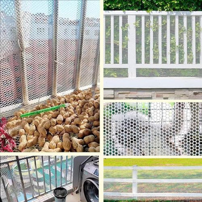 Plastic Wire Mesh Fence 16in x 33Ft Plastic Chicken Wire Mesh for Poultry, Dogs, Rabbit, Snake Barrier & Gardening Versatile Plastic Fencing (16in x 33Ft, White) - color: White, size: 16in x 33Ft
