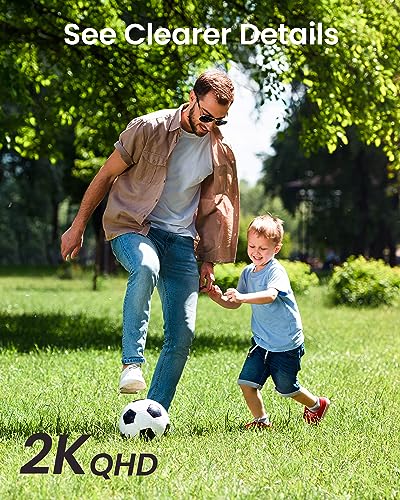DEKCO 2K WiFi Surveillance Security Camera Outdoor/Home/Dome, Pan-Tilt 360° View, 3MP, Motion Detection and Siren, 2-Way Audio,Full Color Night Vision, Waterproof - color: 1Pack