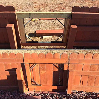 Mofeez Corner Brace Bracket No Sag Kit for Shed Doors, Driveway Gates, Corral Gates, Wood Windows - style: Anti Sag Gate Kit