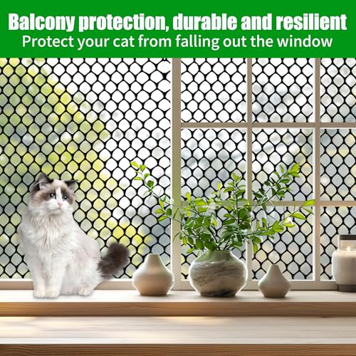 Black Plastic Chicken Wire mesh 15.7IN x 33FT,Plastic Chicken Wire Fencing,Poultry Netting,Plastic mesh for Garden,Balcony Fence,Chicken Wire Frame for Crafts, Floral Mesh.with 100 Ties - color: 33ft Black