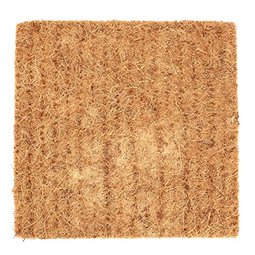 15 Pack 12 x 12 Inch Coconut Fiber Nesting Box Liners, Thickened Chicken Nesting Pads, Chicken Coop Bedding Mats Bulk, Poultry Supplies for Hen Laying Eggs (Brown)