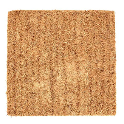 15 Pack 12 x 12 Inch Coconut Fiber Nesting Box Liners, Thickened Chicken Nesting Pads, Chicken Coop Bedding Mats Bulk, Poultry Supplies for Hen Laying Eggs (Brown)