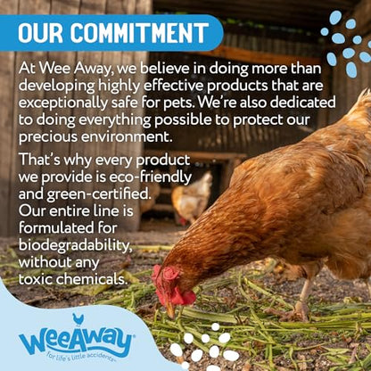 Wee Away Coop Refresher & Droppings Remover for Chickens, Enzyme Cleaner for Bird Poop, Odor Eliminator for Outdoor Chicken Coops, Unscented, 32oz - size: 32 Fl Oz (Pack of 1)