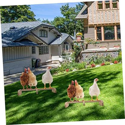 Sosoport Wooden Chicken Perch Stand Easy Install Roosting Bar for Chickens and Birds Natural Wood for Foot Exercise for Roosters and Hens Suitable for Birds