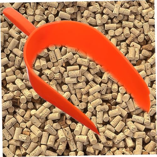 Kisangel Farm Feeding Scoop Livestock Feed Shovel Comfortable Handle Reusable Plastic for Chicken Poultry