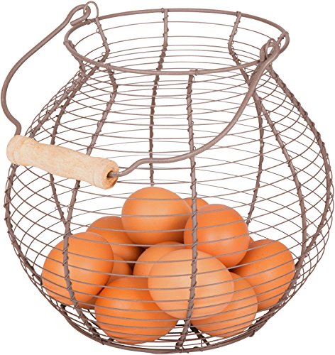 Wire Egg Basket - Vintage Style - By Trademark Innovations