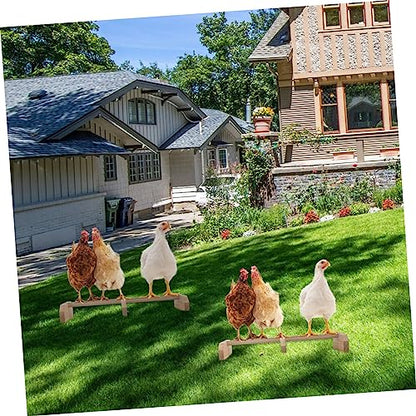 2pcs Wooden Roosting Bar Chicken Wood Stand Wooden Parrot Stand Chicken Roosts and Perches Hens Standing Perch Bird Cage Accessory