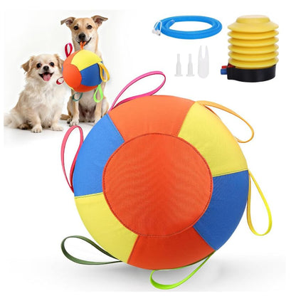 Heavy Duty Herding Ball for Dogs Horses Sheep, Inflatable Interactive Play Toy, Durable Training Exercise Ball for Pets Outdoor Activity (M:45CM) - size: M:45CM