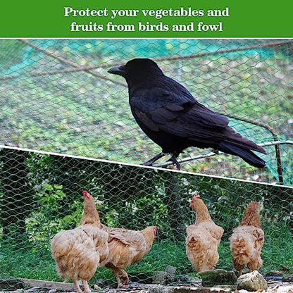 Bird Netting for Garden 13x33ft - Sukh Garden Netting Mesh for Garden Protection Bird Fence Plant Netting Chicken Coop Deer Squirrels Poultry Protect Fruit Trees Vegetable