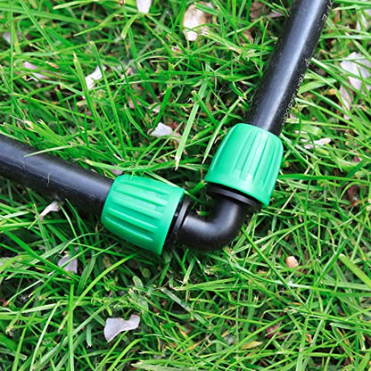 15 Pcs 1/2 Inch Drip Irrigation Elbow Fittings(1/2" ID x 0.640" OD), 90 Degree Drip Lock Barbed Nut Hose Elbow Connectors for 1/2 Drip Irrigation Tubing Connection Parts for Garden Watering System - size: 1/2 inch Elbow