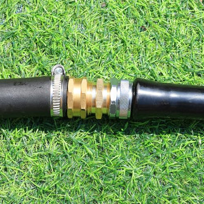 Garden Hose Fittings Connectors Adapter Solid Brass Repair double male to male faucet leader coupler dual water hose connector(3/4" GHT Double Male) (4-PCS) - color: 4 Pack
