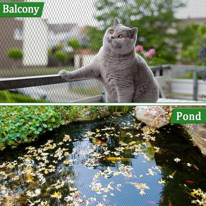8 X 100 Ft Garden Netting, 5/8in Mesh Heavy Duty Bird Netting for Vegetable, Fruit Trees, Blueberry Bush Protection, Reusable Poultry Netting Against Birds, Deer, Rabbit and Cat, Chicken Coop Net - size: 8 X 100 Ft