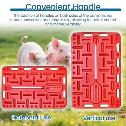 New Livestock Sorting Panel with Paddle, Animal Guide Panel with Rounded Hand for Cattle, Sheep & Goats, Poultry, Hogs, Lightweight Sorting Panel for Farms and Ranches(38x30inch) - size: 38x30inch