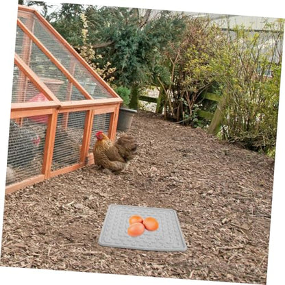 BESPORTBLE 2pcs Washable Chicken Nest Pads Soft Reusable Nesting Box Liners for Coop Laying Mats for Hens Grey Bedding for Comfortable Nesting