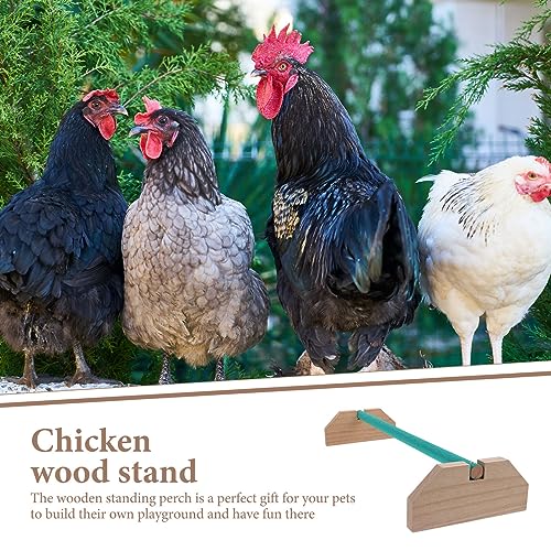 Chicken Coop Accessories Indoor Swing Wooden Chicken Perch Bird Wood Stand for Large Bird Parrot Macaw Chicks in Coop Brooder and Cage Wooden Toys Wood Toys