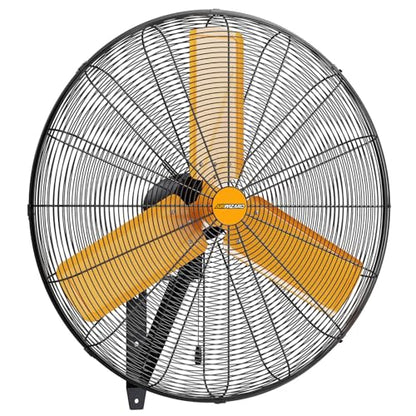 24 inch Oscillating High Velocity Wall Mount Fan, 7600 CFM Industrial Heavy Duty Metal Wall Fan, 3 Speeds, Adjustable Height and Tilt, Commercial Shop Fans for Garage, Workshop - size: 24 Inch - Indoor