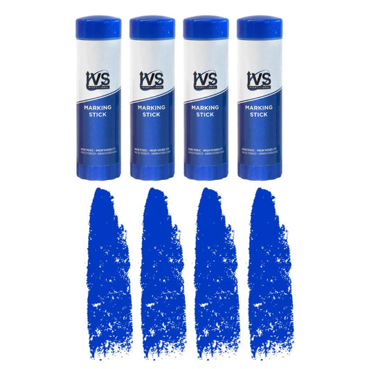 Twist Livestock Marking Sticks – 4 Pack | Blue | Livestock | Weather-Resistant Identification Markers for Cattle, Sheep, Goats & Pigs | Twist-Up Design for Clean Agricultural Use - color: Blue