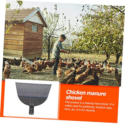 BESPORTBLE 1Pc Sturdy Shovel for Household Cleaning Premium Manual Spade for Henhouse Long Durable and Lightweight Manure Scoop for Livestock Care and Outdoor Use
