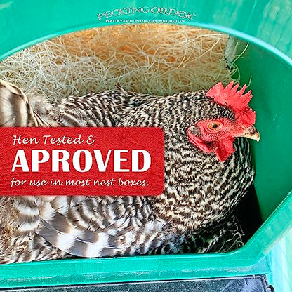 Nest Box Pads for Chicken Nesting Boxes - 13 x 13 Pads Made in USA from Sustainably Sourced Aspen Excelsior,5 Count (Pack of 6) - size: 5 Count (Pack of 6)