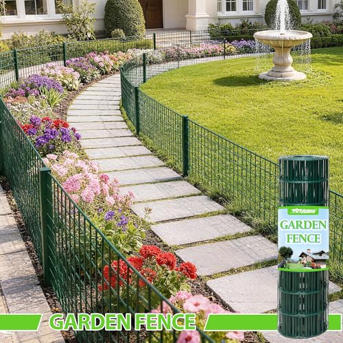 Green PVC Coated Welded Wire Fencing,2"x3" 16 Gauge,72inch H x 50ft L Garden Wire Fence Roll,2/3/4/5/6ft Tall x 50/100 ft Long Hardware Cloth Metal Mesh for Yard,Farm,Chicken,Dog,Vegetable Protection - color: Green, size: 2"x3" 72inx50ft