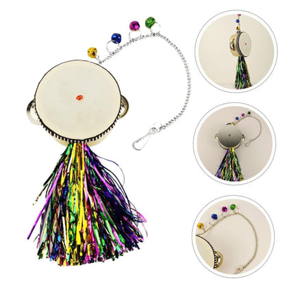ORFOFE Double-Sided Stainless Steel Chicken Mirror Toy Fun Hen Rooster Plaything for Coop Activities Boredom Relief and Self-Entertainment
