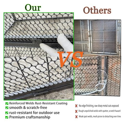 83" Metal Chicken Coop with Run Portable Chicken Tunnel Run and Coop Extension Heavy Duty Outdoor Poultry Cage for 15-20 Chickens Easy-Assembly Movable Chicken Duck Pen Black and Silver