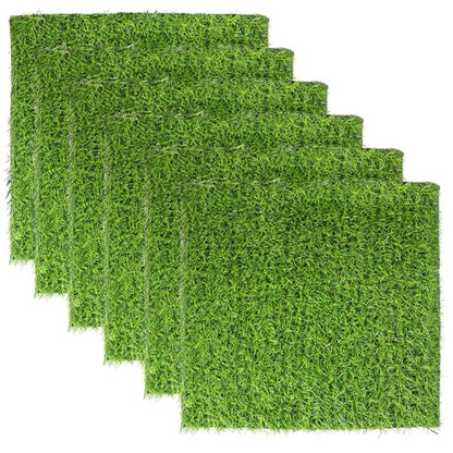 Kalekey 6 Pack Nesting Pads for Chicken Coop, 12"x12" Chicken Nesting Box Pads for Laying Eggs, Washable Artificial Grass Pad for Chicken Hen Small Pets on Garden Lawn Indoor Outdoor - size: 6 Pack