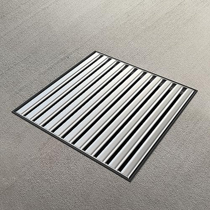 Vodaland - 12x12 Catch Basin Stainless Steel ADA/Heel Proof Grating Package with Debris Basket Included!