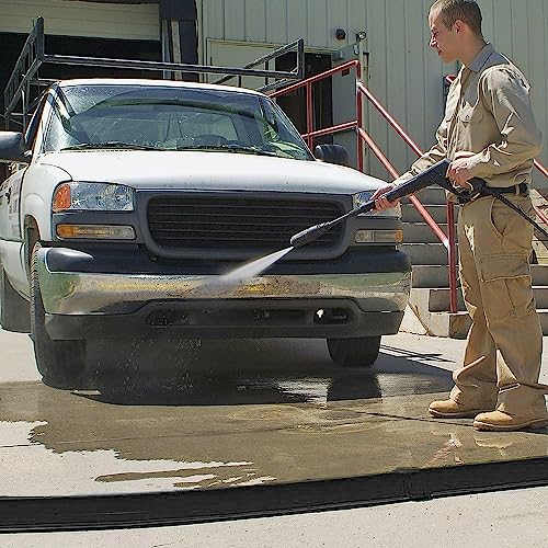 PIG Spill Barrier Dike - 5'L x 3.5"W x 3"H Sections - 2 Pack - Black - PLR267-BK - color: Black