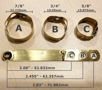 Leg Bands NOT Stamped Aluminum Chicken Poultry Duck Leg Identification Rings (100, Black) - color: Black