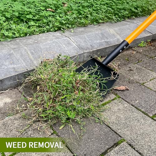 Multifunctional Cleaning Shovel, Heavy Duty Flat Snow Shovel Ice Breaker Tool for Removal Snow Weeding -51Inch