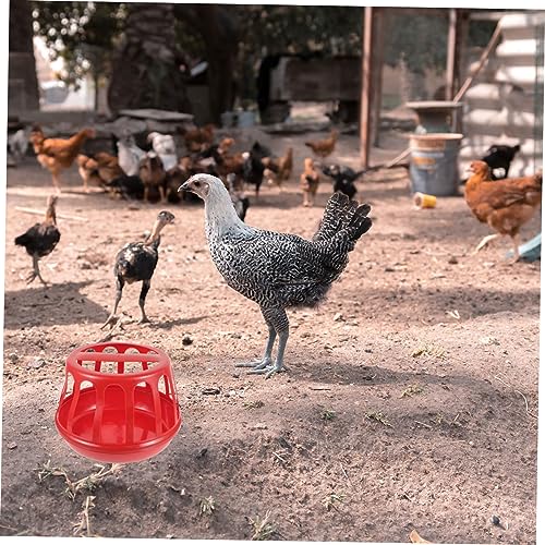 Portable Chicken Feeder Trough Durable Poultry Feeding Container Multi Functional Design for Dry and Wet Food Convenient for and Other Poultry Capacity