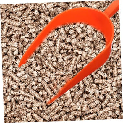 Kisangel Farm Feeding Scoop Livestock Feed Shovel Comfortable Handle Reusable Plastic for Chicken Poultry