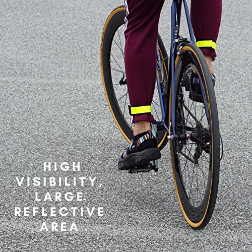 Vincita Reflective Bands - Highly Visible Safety Reflective Bands for Cycling, Walking, Running, and Hiking - Suitable with Molle Webbing On Backpack (Pair of 2) - color: Pink