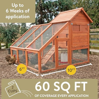FlockLeader Healthy Coop, Litter Additive for Chicken Coop with Probiotic & Acidifier, Reduces Odor, Wetness & Bacteria, 12lbs (Pack of 2) - size: 12 Pound (Pack of 2)