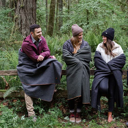Arcturus Military Wool Blanket - Warm, Thick, Washable - Great for Outdoors, Camping, Stadium Blanket, Picnics, Travel - Car & Bushcraft Survival Kits - color: Chocolate