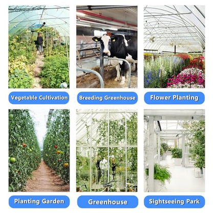 Air Circulator High Speed Air Ventilation Floor Fan 3470CFM Heavy-Duty Standing Fan for Greenhouse, Factory, hotel, 120V/60Hz,1720RPM Greenhouse Fan