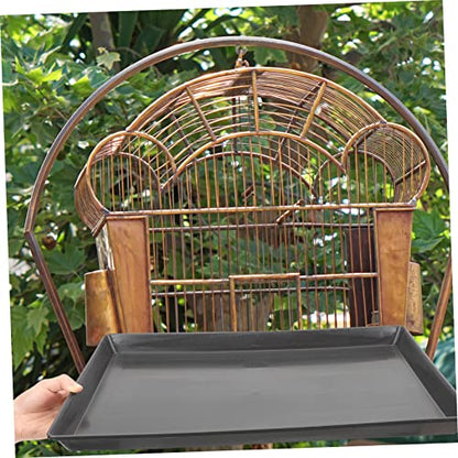 BESPORTBLE 2pcs Dog Crate Tray for Parakeet and Small Pets Potty Pan for Bunny Cage and Cat Litter Easy- Non-Leak Design - size: 46x30cm